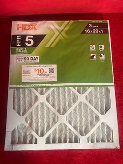 16 in. x 20 in. x 1 in. Standard Pleated Furnace Air Filter FPR 5, MERV 8 (3-Pack)