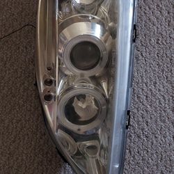 Aftermarket Chrome Driverside Headlight Fits Honda Civic 2000