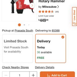 Milwaukee 1-9/16 in. SDS-Max Rotary Hammer