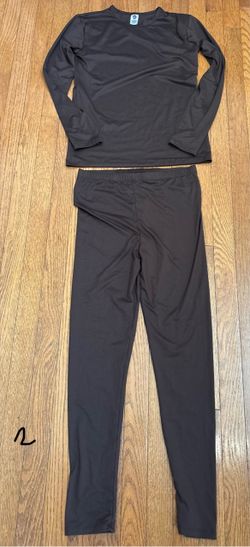 Girls Stretch Is Comfort 2 Piece Long Sleeve/Legging Set-Size 2XL
