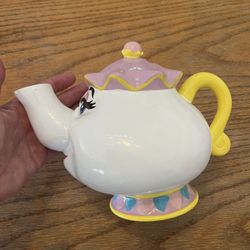 Disney Vintage ‘91 Beauty & The Beast Mrs. Potts Character Teapot Coin Bank
