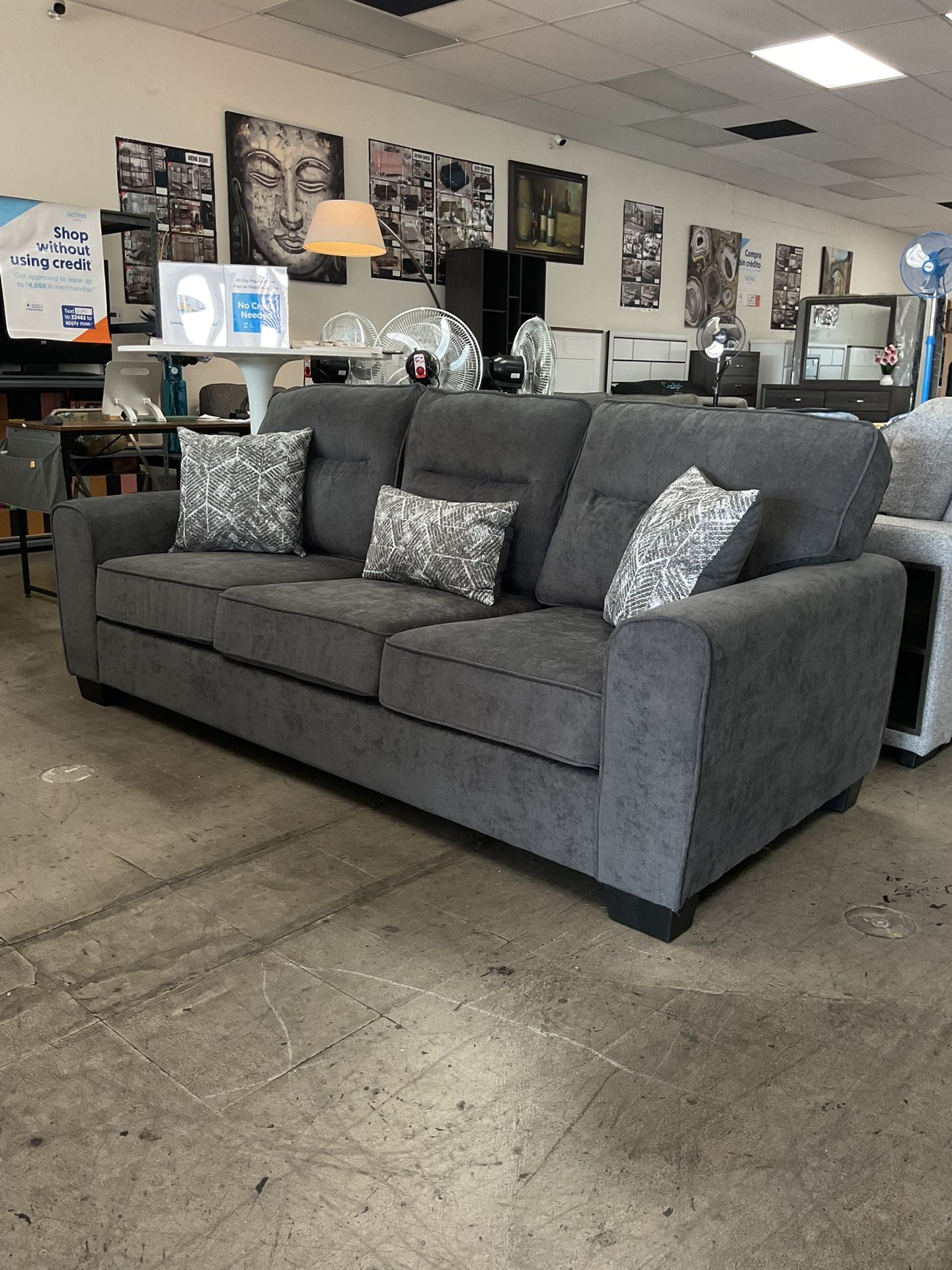 BRAND NEW Gray Sofa Couch