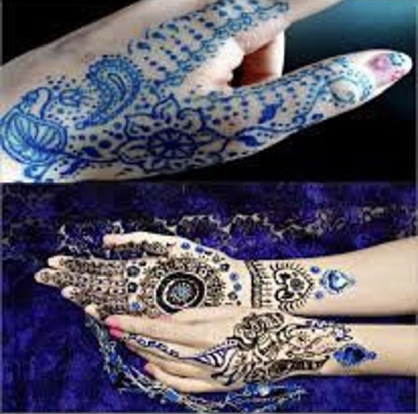 6 Henna Paste Cones
