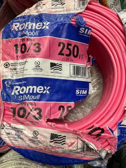 New Romex wire 10/3