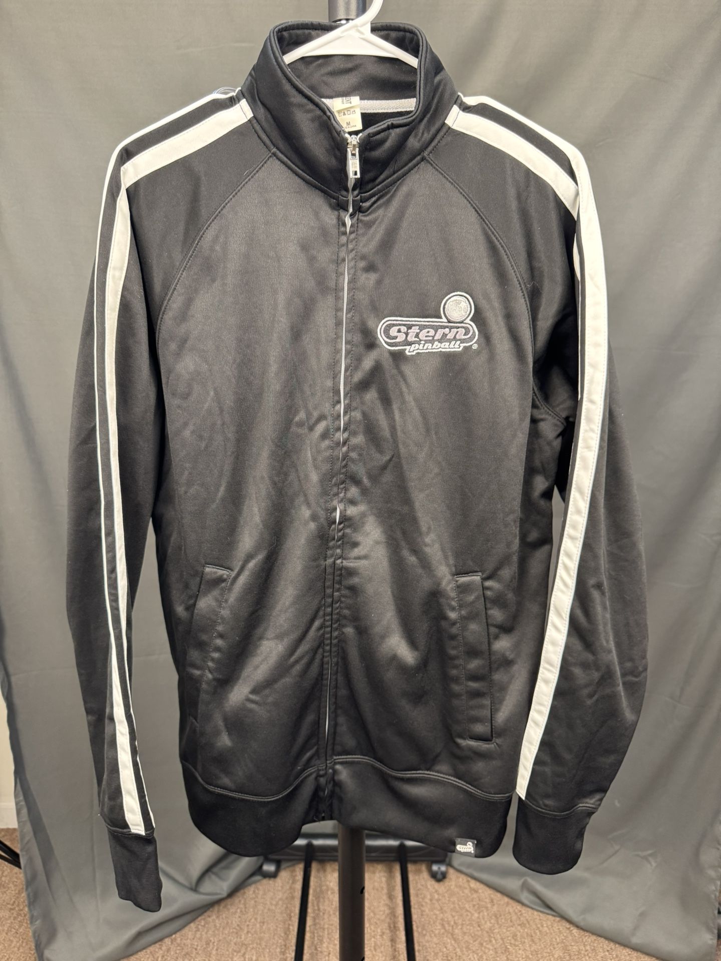 Stern Pinball Track Jacket (Black/White) — Size M