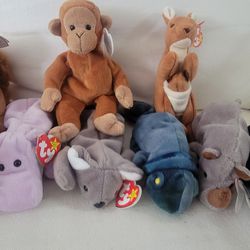 Ty Beanie Babies 9 Wildlife Collectible 