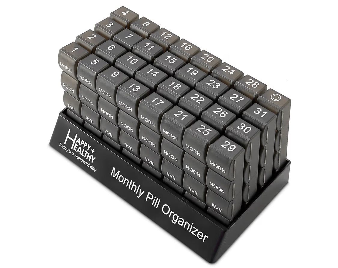 Month Pill Box Organizer