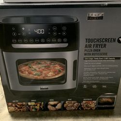 Touch Screen Air Fryer Pizza Oven with Rotisserie 