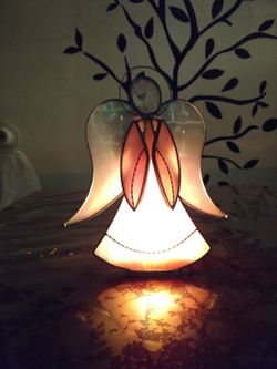 Stained Glass Angel Tealight Holder