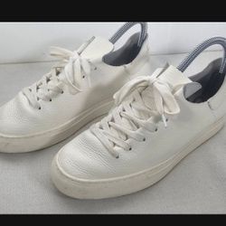 Women's  White Leather Sam Edelman Shoe.   Sam Edelman Poppy Sneakers - Size  7