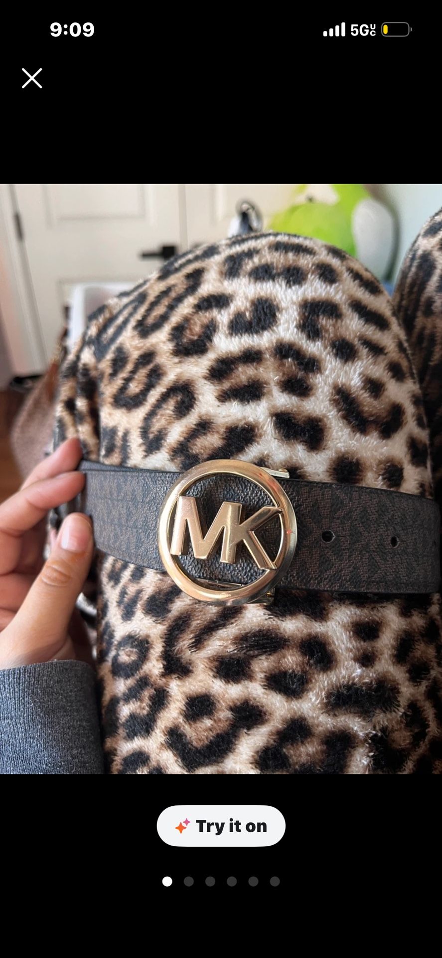 Xs Michael Kors Black & Brown Belt