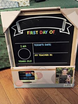 Reusable Chalkboard for Kids First/Last Day School Memories