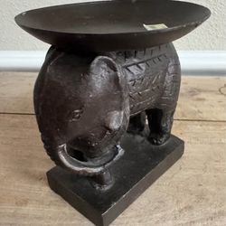Heavy BOHO Elephant Candle Holder Figurine just $10 xox