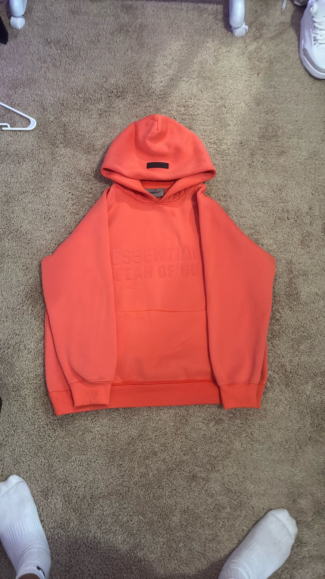 Essentials hoodie Coral