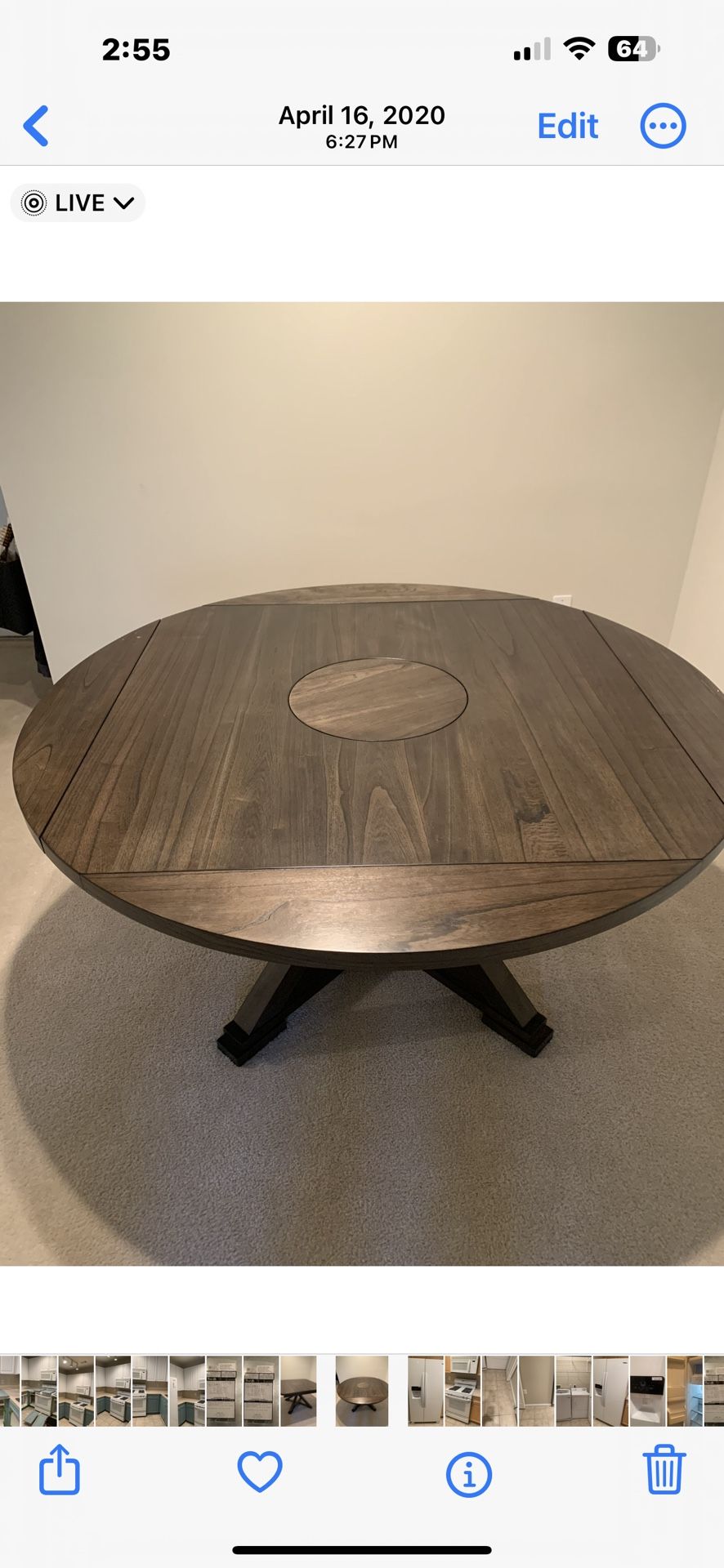 $300 Convertible Dinning Room Table