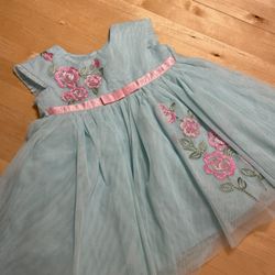 Cute Baby Blue Easter Dress For 12M Toddler Girl