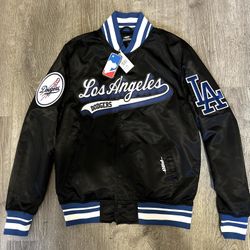 Brand New With Tags Pro Standard LA Dodgers Script Tail Satin Jacket