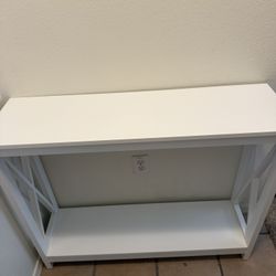 White Console Table 