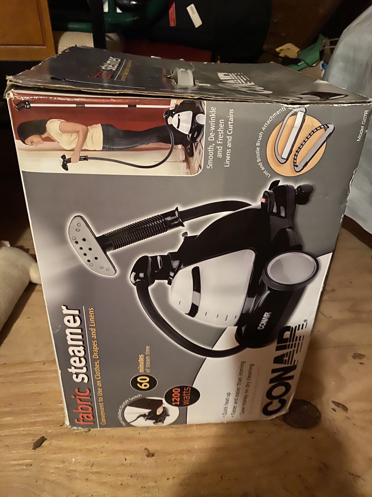 Con air fabric steamer unopened never used