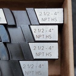 RIDGID 26192 High Speed Pipe Dies 2-1/2"-4" NPT 1224 Threading Machine 🔧