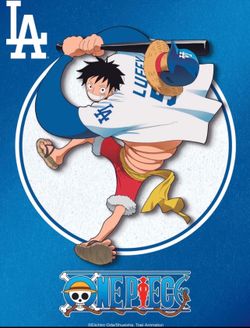 2026 Dodgers x One Piece Night Promo Card Monkey D Luffy SGA Presale Ships 7/3