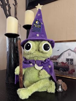 Moonlight Manor green frog plushie $45 FIRM