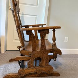 Antique Rocker Spindle Back 