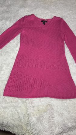 Style & Co. Vibrant Pink Long Sleeve Dress