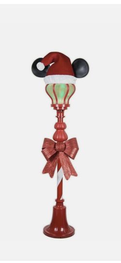 Disney Magic Holiday Christmas Mickey Mouse LED Projection Lamp Post 5ft NEW