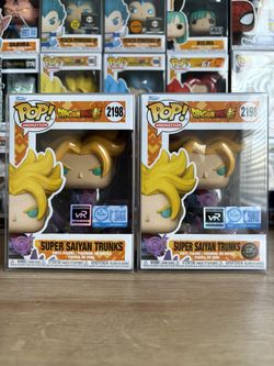 Dragon Ball Super Trunks Chase Bundle Funko Pop With VRare Pre Sale Exclusive Sticker