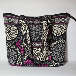Vera Bradley Tote Bag Purse Canterberry Magenta