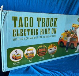 Taco truck electric ride on