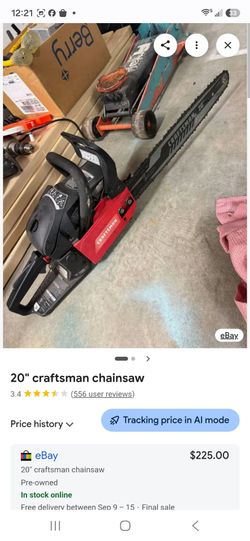 Craftsman chain saw 20 in