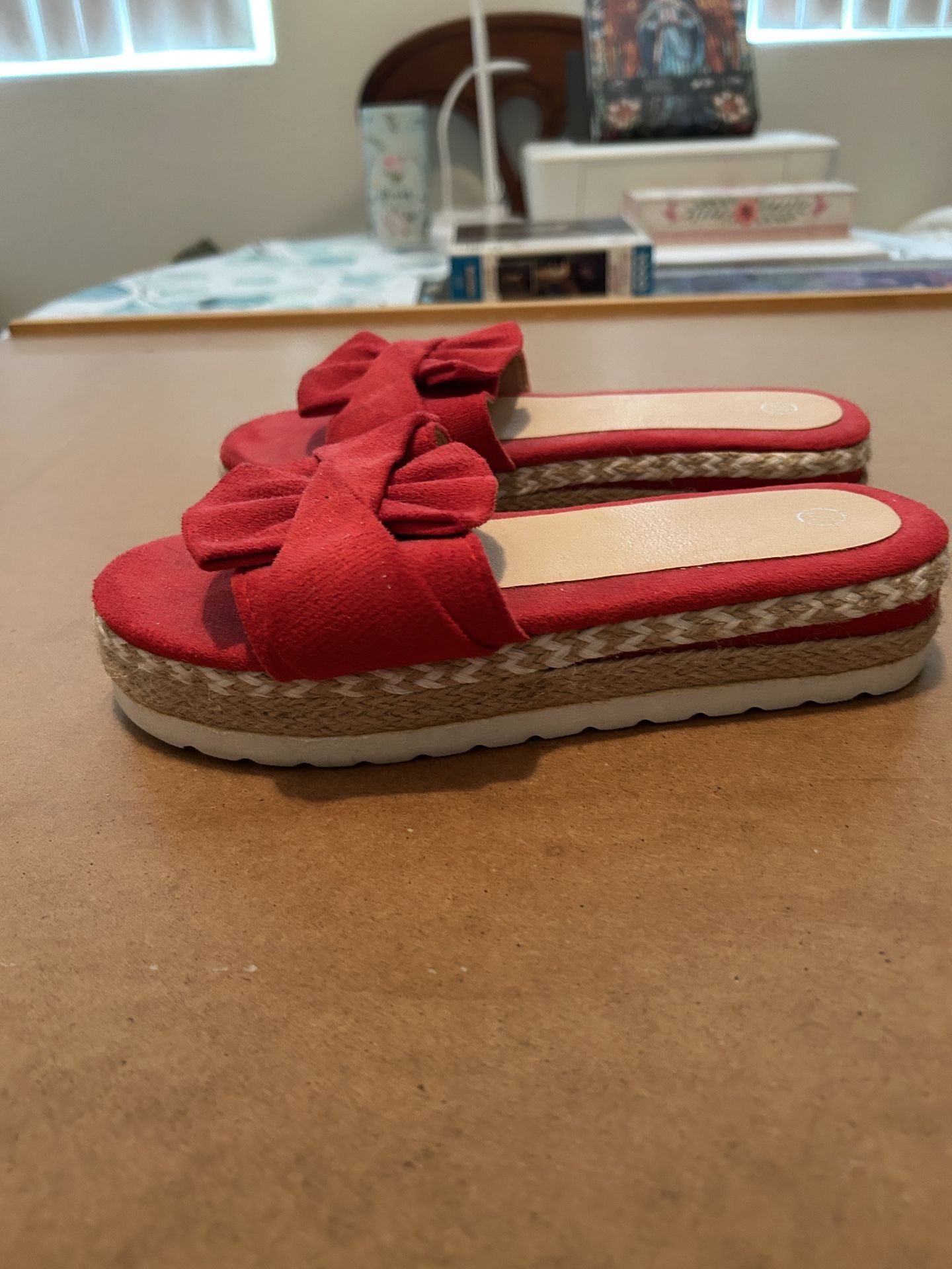 Sandals - Red Women’s Slip Ons