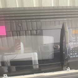 Black GE Over The Stove Microwave 