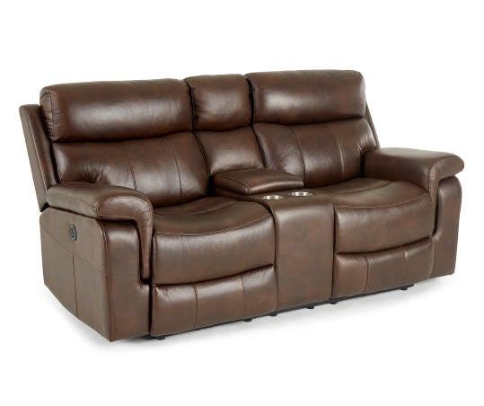 Broyhill Power Reclining Real Leather Sofas