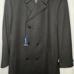 Nautica Men’s Pea Coat - Black - XL NWT
