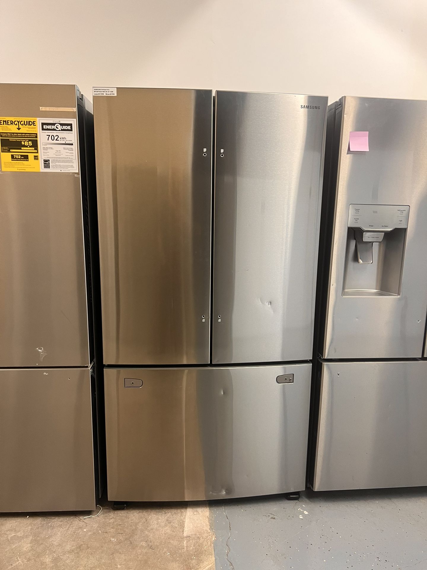 Samsung 28.2 cu. ft. 3-Door French Door Refrigerator with Autofill Water Pitcher in Fingerprint Resistant Stainless Steel