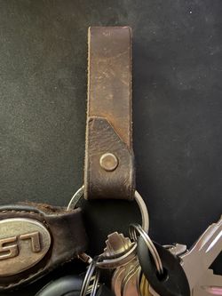 Genuine Leather Handmade Keychains - For Men
