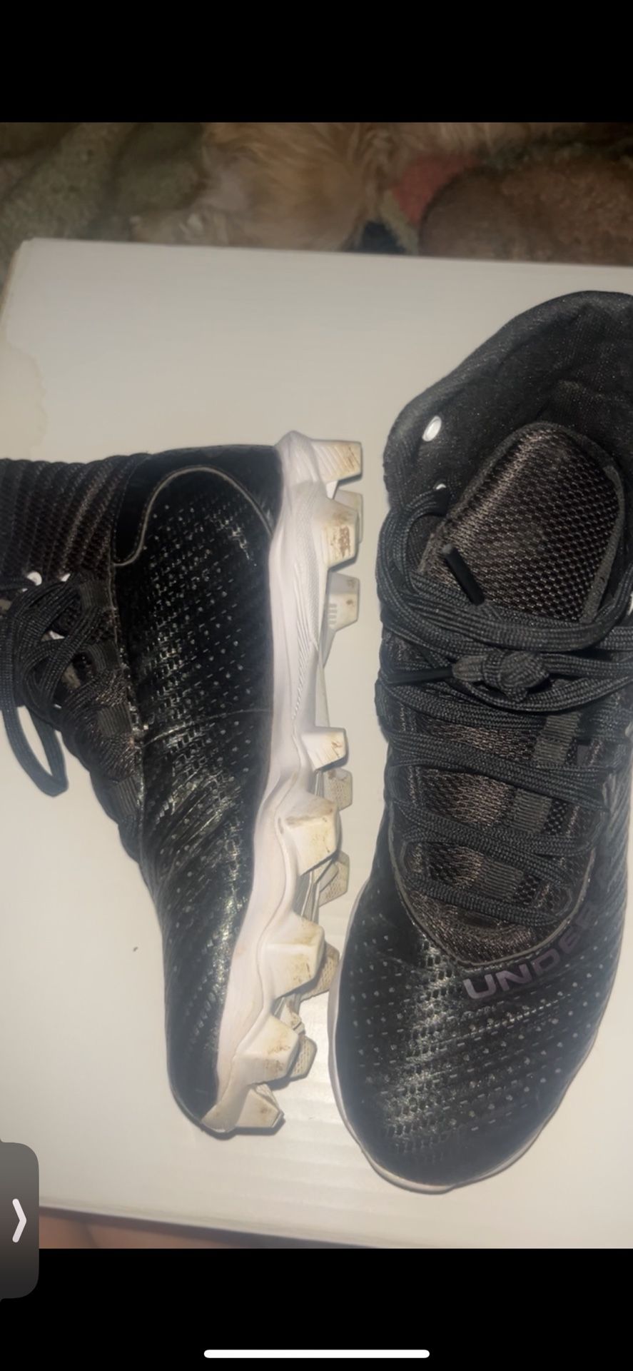 Under Armor Black Football Cleats