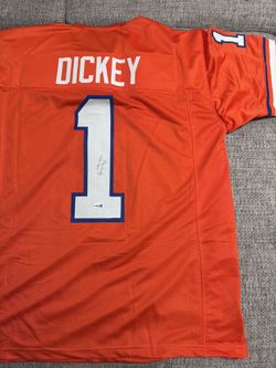 1970-78 Head Coach Doug Dickey CHOF Signed Custom Jersey (JSA) - Florida Gators