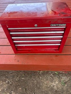Craftsman 5 drawer metal tool box:18x24x12” keys included