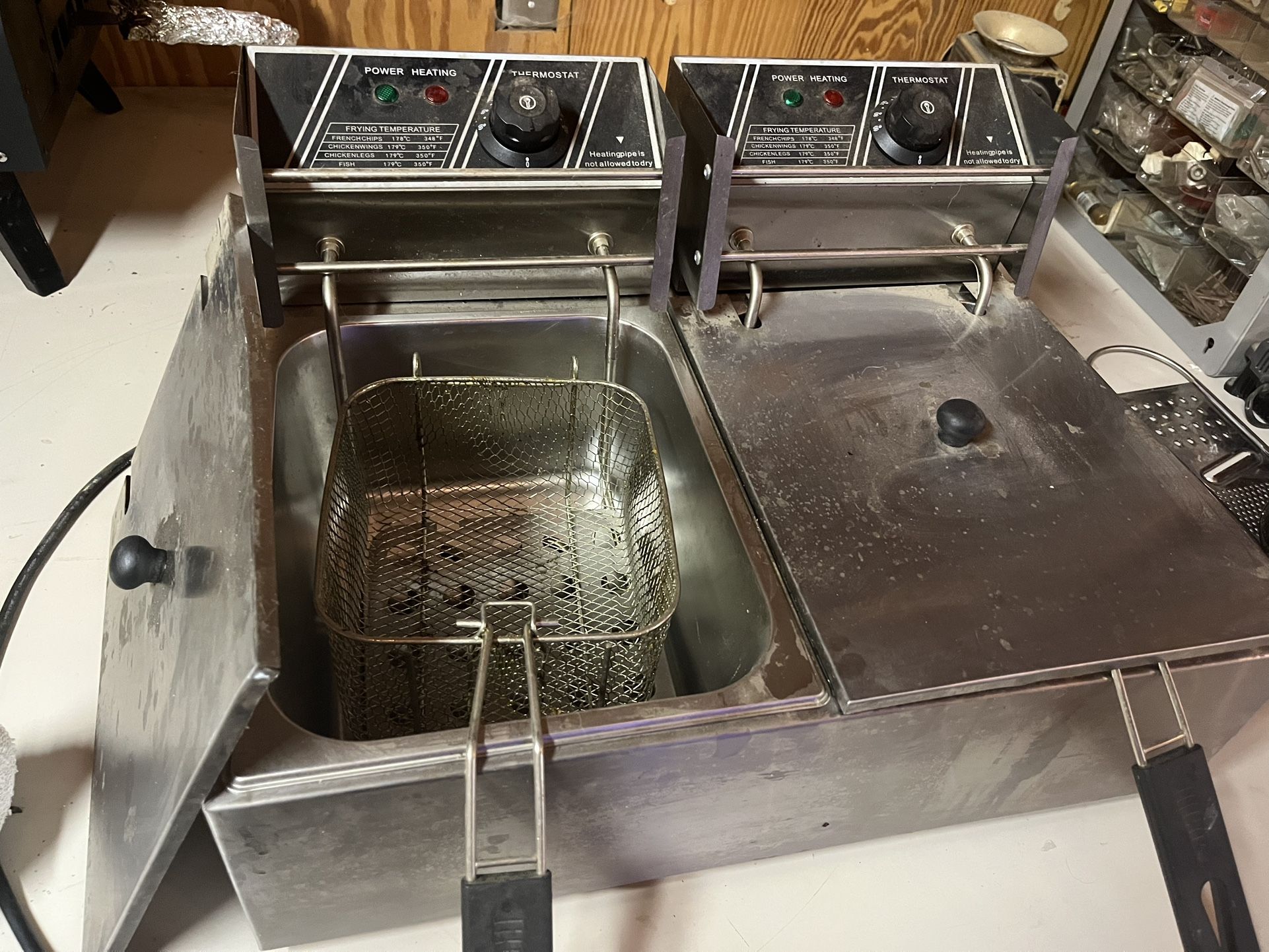 Mini Commercial 2 Burner Deep fryer