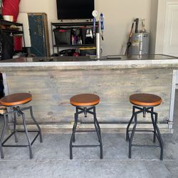 Handmade Bar And Kegerator 