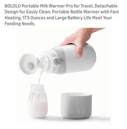 BOLOLO Portable Milk Warmer Pro for Travel,