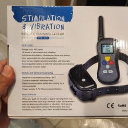 Stimulation And Vibration Remote Training Collar