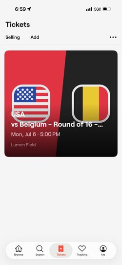 Round of 16 World Cup ticket !!
