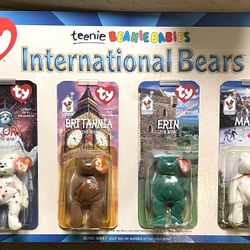 INTERNATIONAL BEARS McDonald teenie Beanie Babies 