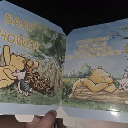 Winne The Pooh Diaper Raffle Box With 50 Cards