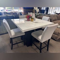 5 piece counter height dining table set